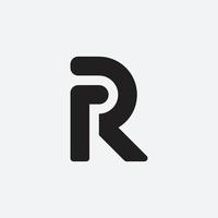 r Monogramm-Design vektor