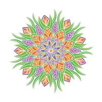 Blumen-Mandala. vintage dekorative elemente. orientalisches Muster vektor