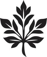 vildmark viska blad silhuett i zen zephyr natur inspirerad med blad silhuett vektor