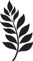 ökologisch Wesen Naturen Emblem mit Blatt Silhouette üppig Überdachung silhouettiert Blatt vektor