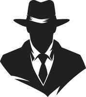 Gangster Elite passen und Hut organisiert Verbrechen Ouvertüre Mafia vektor