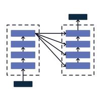 tief Lernen Architekturen. fortgeschritten neural Netzwerk Modelle ermöglichen Durchbrüche im verschiedene ai Anwendungen. vektor