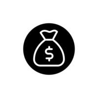 Geld Symbol. Finanzen Illustration unterzeichnen. Bankwesen Symbol. vektor