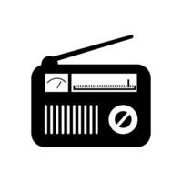 radio ikon. radio Vinka illustration tecken. musik symbol eller logotyp. vektor