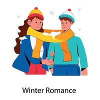 modisch Winter Romantik vektor