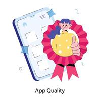 modisch App Qualität vektor