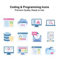skaffa sig dessa Fantastisk och unik kodning och programmering relaterad ikoner uppsättning vektor