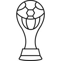 trofén tilldela fotboll illustration vektor