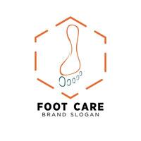 fot vård podiatry logotyp med enkel design premie kvalitet vektor