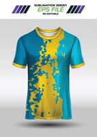 sport jersey design, tyg textil- för sublimering vektor