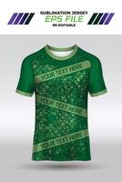 Sport Jersey Design, Stoff Textil- zum Sublimation vektor