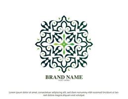 grön konst logotyp formgivningsmall vektor