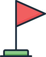 Golf Flagge Symbol Illustration vektor