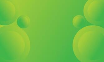 modern grön abstrakt bakgrund med cirklar former sammansättning vektor
