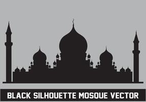 Moschee Silhouette bündeln Weiß Hintergrund vektor