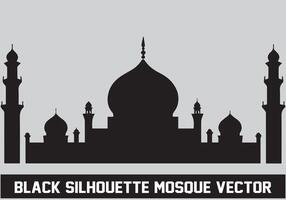 Moschee Silhouette schwarz Farbe zum islamisch Design vektor