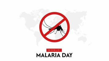 Welt Malaria Tag Bewusstsein Tag Sozial Medien Poster Design vektor