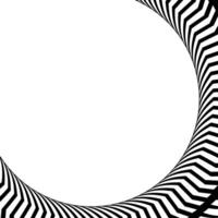 svartvit fyrkant bakgrund med cirkulär abstrakt gräns vektor
