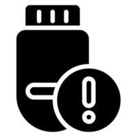 Pendrive-Glyphe-Symbol vektor