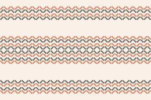 traditionell ethnisch Ikat Motiv Stoff Muster Hintergrund geometrisch .afrikanisch Ikat Stickerei ethnisch Muster braun Sahne Hintergrund Hintergrund. abstrakt, Illustration, Textur, Rahmen, Dekoration. vektor