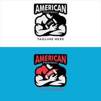 American-Football-Logo-Design vektor