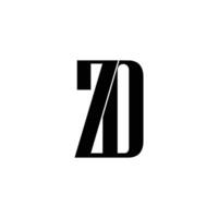 zo, uns, z och o abstrakt första monogram brev alfabet logotyp design vektor