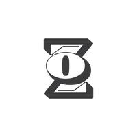 so, oz, z und Ö abstrakt Initiale Monogramm Brief Alphabet Logo Design vektor