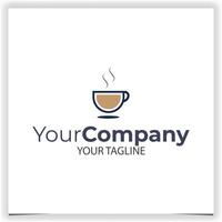 Café-Logo-Design-Vorlage vektor