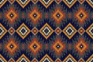 ethnische abstrakte ikat-kunst. nahtloses muster in stammes-, volksstickerei und mexikanischem stil. aztekischer geometrischer kunstornamentdruck.design für teppich, tapete, kleidung, verpackung, stoff, bezug, textil vektor