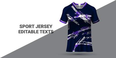 Sport Jersey Vorlage Sport T-Shirt Design Sport Jersey Design Uniform Konzept vektor