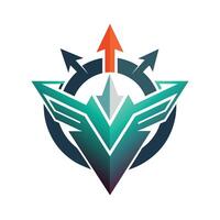 Logo zum das Spiel Overwatch, ein minimalistisch Logo Das verkörpert das Wesen von strategisch Entscheidungsfindung vektor