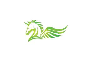 Pferd Pegasus Logo - - Einhorn vektor