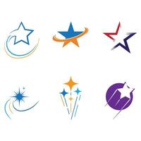 stjärna logotyp mall ikon illustration design vektor