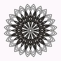 kreativ indisk fri mång färgad blommig mandala design vektor