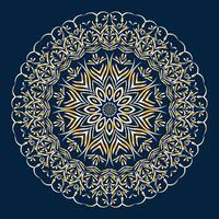 fri lyx grafisk konst färgad arabicum mandala design vektor