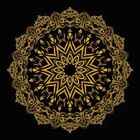 kostenlos Luxus golden Arabisch Mandala Design vektor