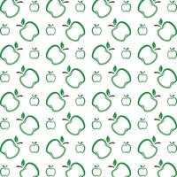Grün Apfel besondere modisch Mehrfarbig wiederholen Muster Illustration Hintergrund Design vektor