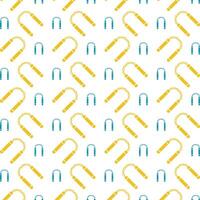 nunchaku konstig trendig Flerfärgad upprepa mönster illustration bakgrund design vektor
