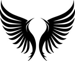 Engel Flügel, schwarz und Weiß Illustration vektor