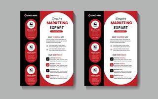 kreative Business Flyer Design-Vorlage vektor