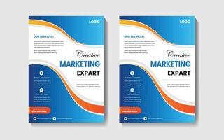 kreative Business Flyer Design-Vorlage vektor