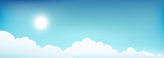 Blau Himmel Hintergrund im sonnig hell Tag vektor