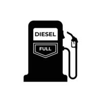 gas station ikoner. bränsle, gas, bensin, olja, bensin tecken. illustration. vektor