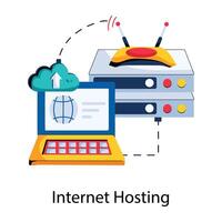 trendiges Internet-Hosting vektor