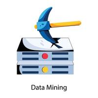 Trendiges Data-Mining vektor