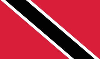 National Flagge von Trinidad und Tobago. Trinidad und Tobago Flagge. vektor
