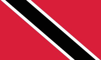 nationell flagga av trinidad och tobago. trinidad och tobago flagga. vektor