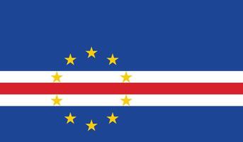 nationell flagga av cape verde. cape verde flagga. vektor