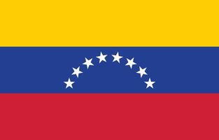 National Flagge von Venezuela. Venezuela Flagge. vektor