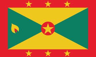 National Flagge von Grenada. Grenada Flagge. vektor